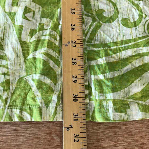 Cooke Street Hawaiian Shirt Men 2XL Green Geometric Tribal Button Up Pocket - Picture 6 of 13